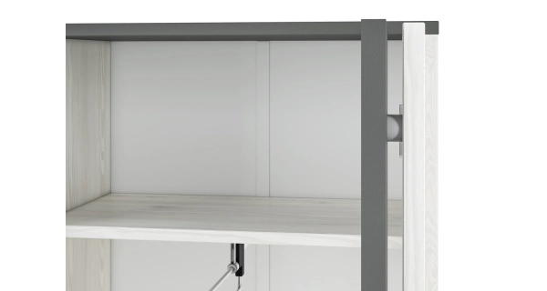 TURBIO šatní skříň, borovice sněžná/antracit