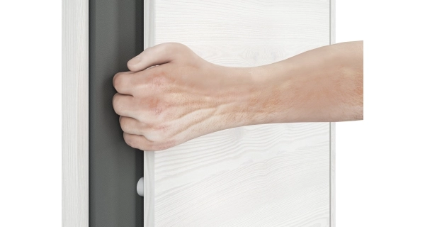 TURBIO šatní skříň, borovice sněžná/antracit