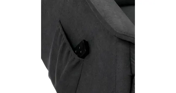 TV a relaxační křeslo CHOVRAHA s elektrickým ovládáním, šedá