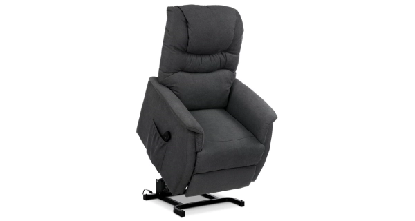 TV a relaxační křeslo CHOVRAHA s elektrickým ovládáním, šedá