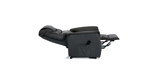 TV a relaxační křeslo CHOVRAHA s elektrickým ovládáním, šedá