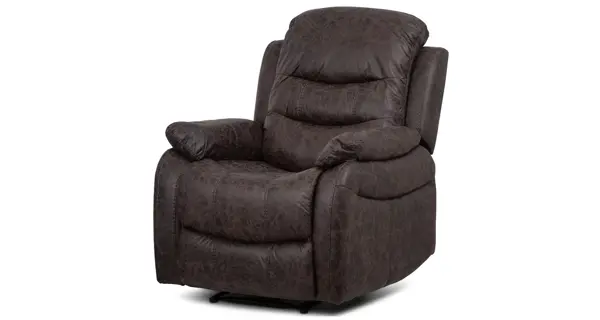 TV a relaxační křeslo VALDTAN s manuálním polohováním, hnědá