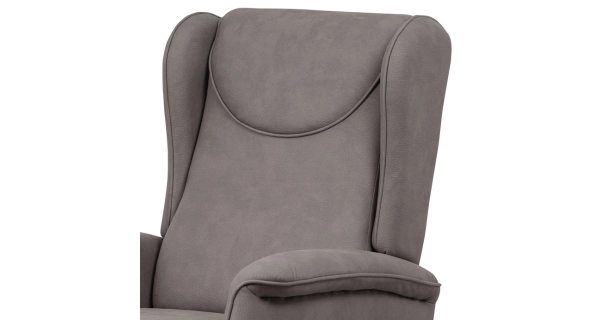 TV křeslo/ušák CEBIDUPAR s elektrickým polohováním, béžovostříbrná