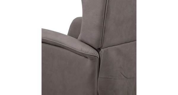 TV křeslo/ušák CEBIDUPAR s elektrickým polohováním, béžovostříbrná