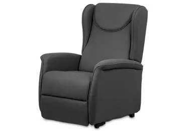 TV křeslo/ušák CEBIDUPAR s elektrickým polohováním, šedá 
