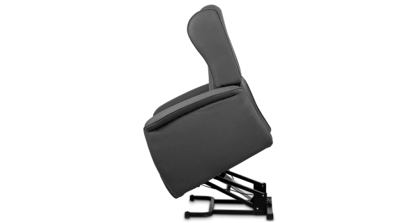 TV křeslo/ušák CEBIDUPAR s elektrickým polohováním, šedá 