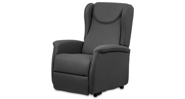 TV křeslo/ušák CEBIDUPAR s elektrickým polohováním, šedá 