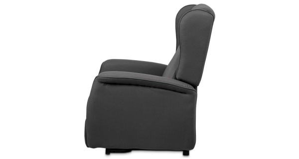 TV křeslo/ušák CEBIDUPAR s elektrickým polohováním, šedá 