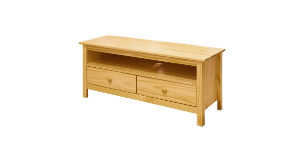 TV stolek 2 zásuvky DWAYNE, masiv borovice