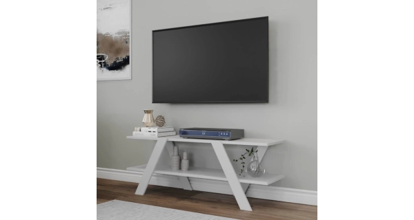 TV stolek AGRIAS, bílá