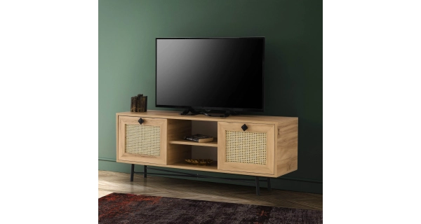 TV stolek ALEF, dub/černá