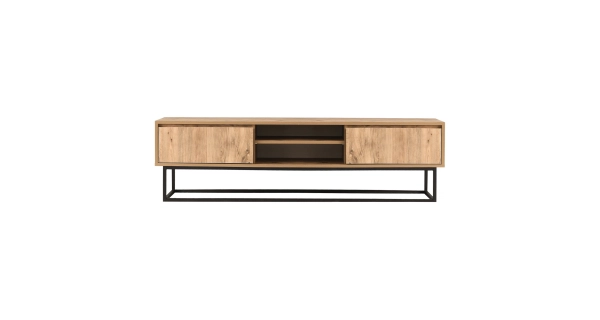 TV stolek ALERON 140 cm, černá/borovice