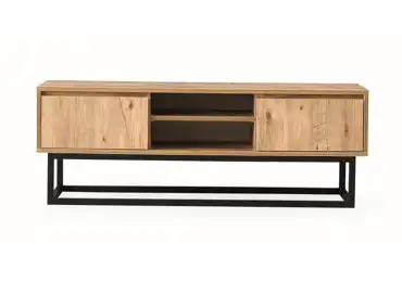 TV stolek ALERON 180 cm, černá/borovice