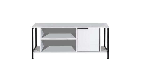 TV stolek AMÁLIE, bílá/černá