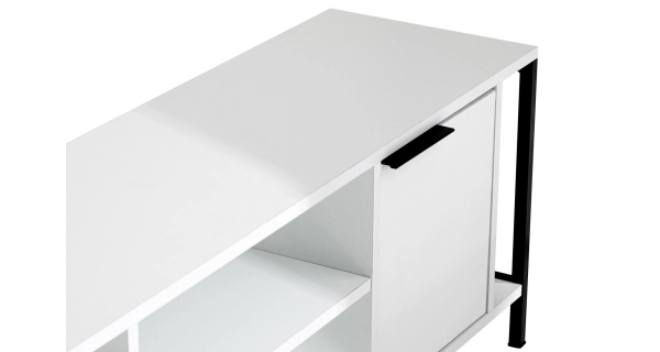 TV stolek AMÁLIE, bílá/černá