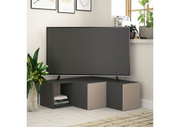 TV stolek ANNDY, antracit/světle hnědá