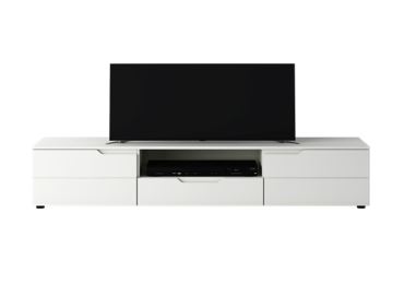 TV stolek APPALACH, bílá/bílý lesk