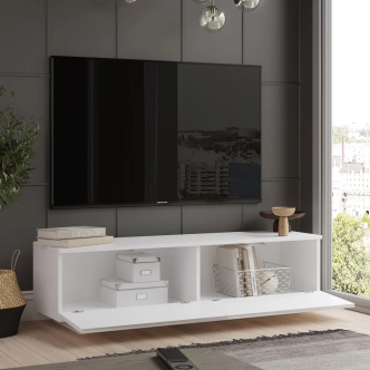 TV stolek ASPEN, bílá