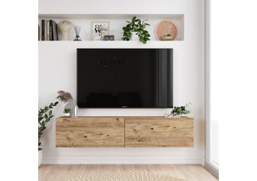 TV stolek ASTRA s výklopy, atlantská borovice