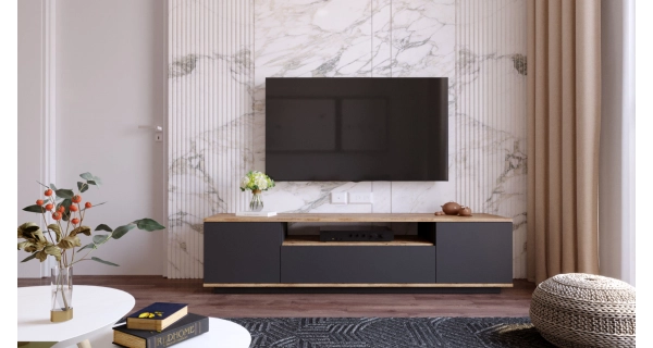 TV stolek ATEWA, atlantská borovice/antracit