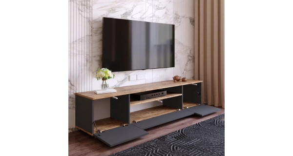 TV stolek ATEWA, atlantská borovice/antracit