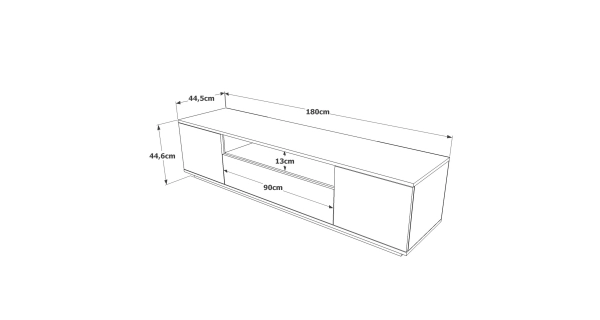 TV stolek ATEWA, atlantská borovice/antracit