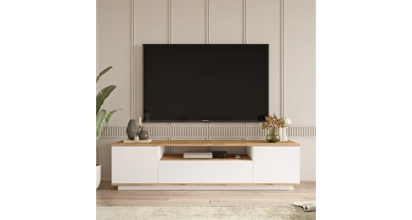 TV stolek ATEWA, atlantská borovice/bílá