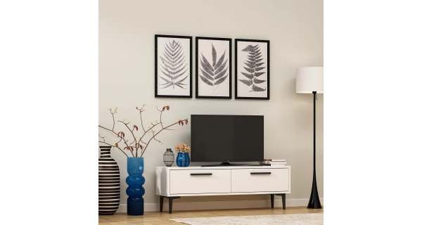 TV stolek BELFAST, bílá