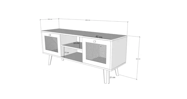 TV stolek BELIZE, dub