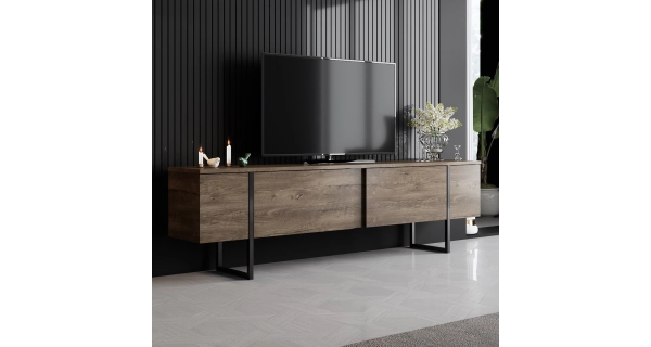 TV stolek BILLY, vlašský ořech/černá