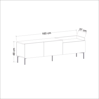 TV stolek BOY, antracit