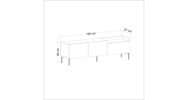 TV stolek BOY, antracit