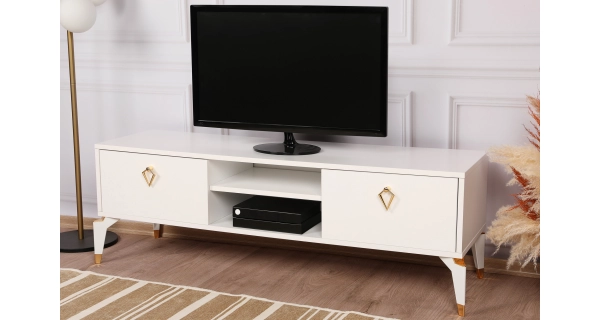 TV stolek CASSONOVA, bílá