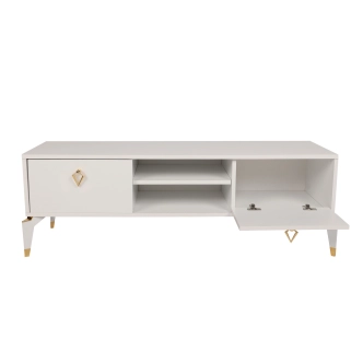 TV stolek CASSONOVA, bílá