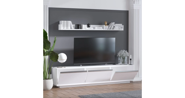 TV stolek CEDRIC, bílá