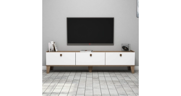 TV stolek ČESTMÍR, dub/bílá