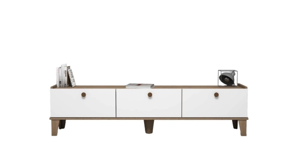 TV stolek ČESTMÍR, dub/bílá