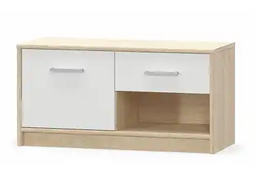 Tv stolek CHACALTAYA 1D1S , dub sonoma/bílý mat