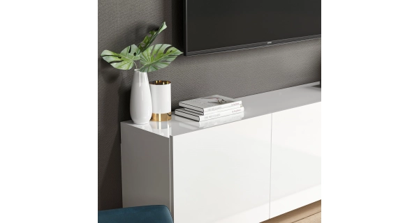 TV stolek DESTON, bílá