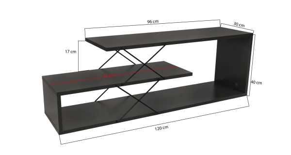 TV stolek DOBROMIL, antracit
