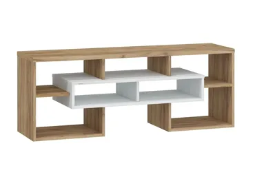 TV stolek DORINDA, craft bílý/craft zlatý