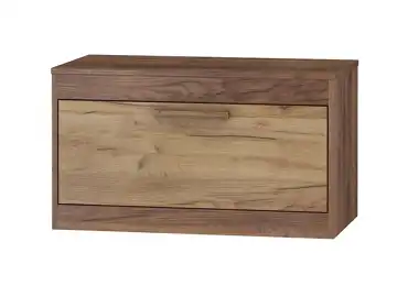 TV stolek GATTON s dvířky, craft tobaco/craft zlatý