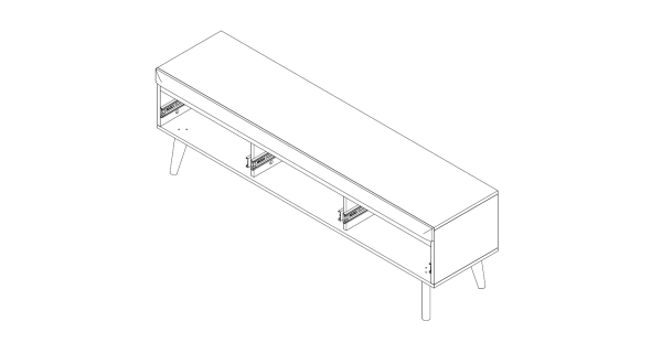 TV stolek MUTILLA 160, bílá/bílý lesk/dub riviera 