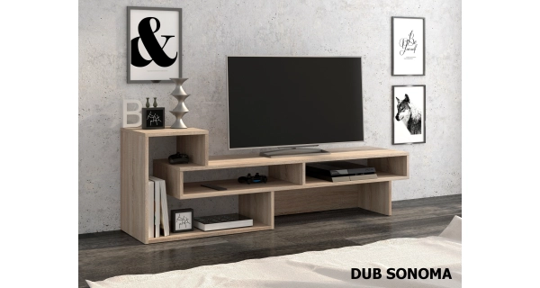 TV stolek NIMBIN levý, dub sonoma, 5 let záruka