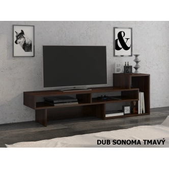 TV stolek NIMBIN pravý, dub sonoma tmavý