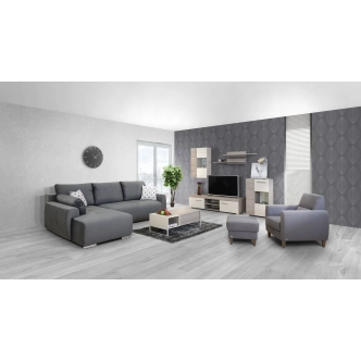 TV stolek SHARPEI, dub nordic/písek lesk