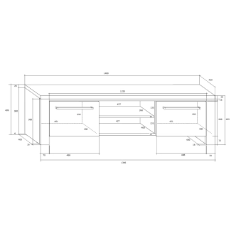 TV stolek ZARKENT 2, dub sonoma