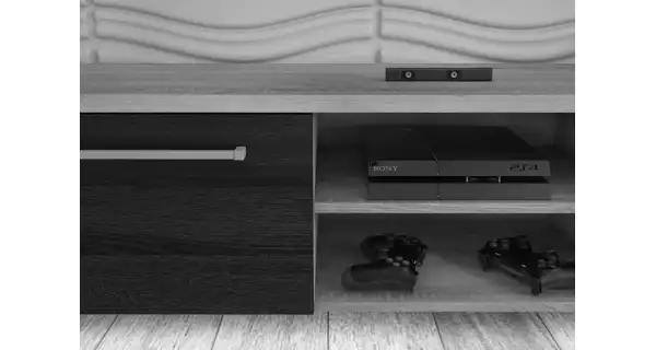 TV stolek ZARKENT 3, švestka wallis/černý lesk