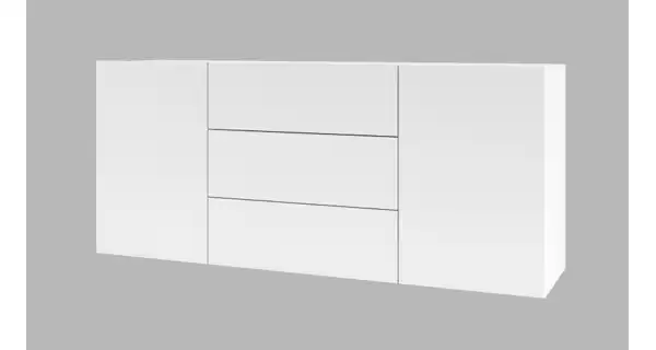 UDREN komoda 2D3S, bílá