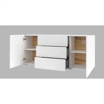 UDREN komoda 2D3S, bílá